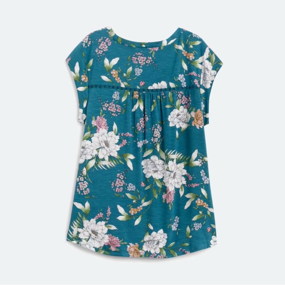 DANIEL RAINN Patoka Pleated Split Neck Knit Top - Picture 2 of 10